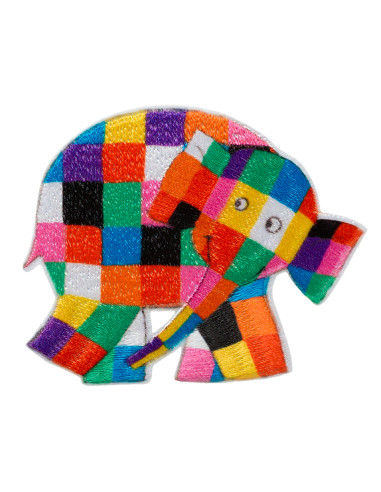 Appliqué, Patch, Iron-on: Elmer© Zijdelings