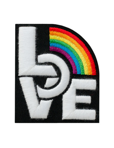 Appliqué, Patch, Iron-on: Liefde regenboog