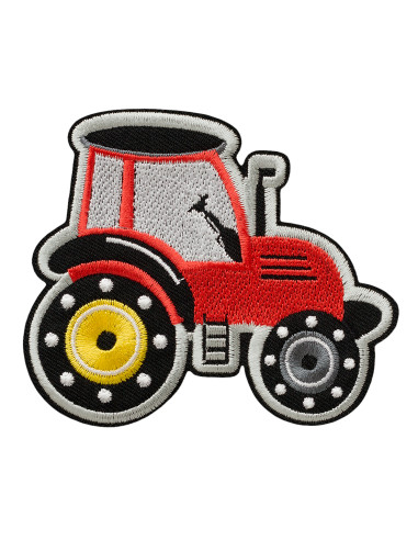 Applicatie, Patch, Strijkapplicatie: Tractor rood