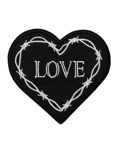 Application,Patch: Love cœur noir