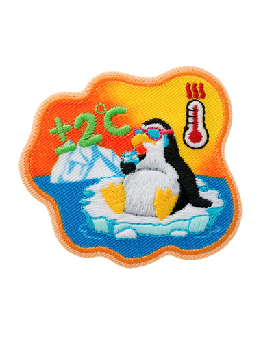 Applikation,Patch,Aufbügler: Recycl-Patch Pinguin Temperatur