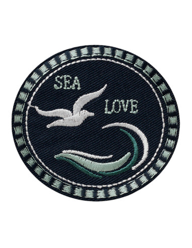 Applikation, Patch, Bügelbild: Sea Love