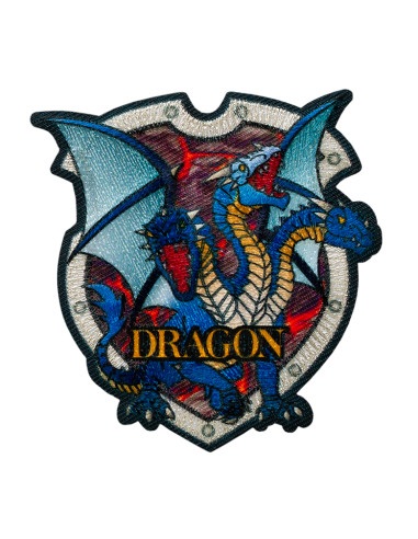 Applikation,Patch,Aufbügler: Dragon blau