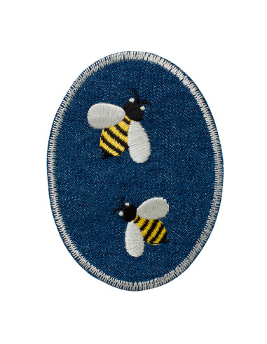 Application,Patch: Jeans patch abeilles