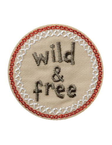 Applikation, Patch, Bügelbild: wild & free