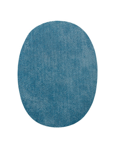 Application,Patch: Patch en tissu Ovale Bleu 2 pcs.