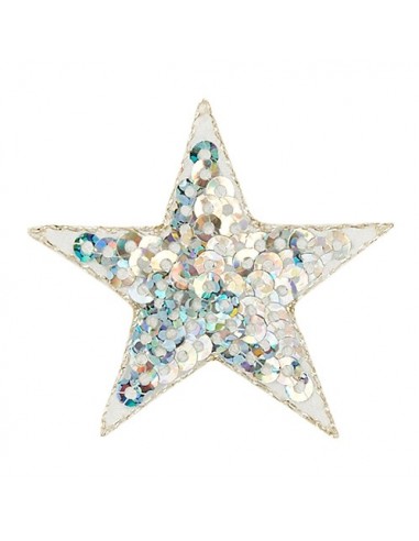 Star pailletten zilver