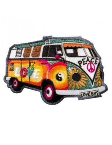 Appliques, Patch, Écusson thermocollant : Bus hippie