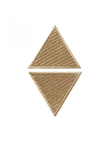 Rapiécer, Patch, Écusson thermocollant : 2 triangles beige