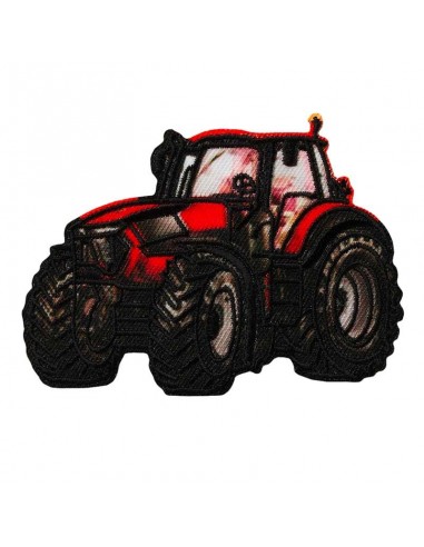 Appliques, Patch, Écusson thermocollant : Tracteur Rouge