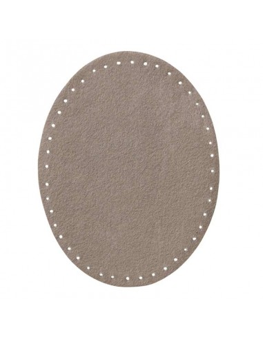 Patch en daim imitation gris clair 2 pièces