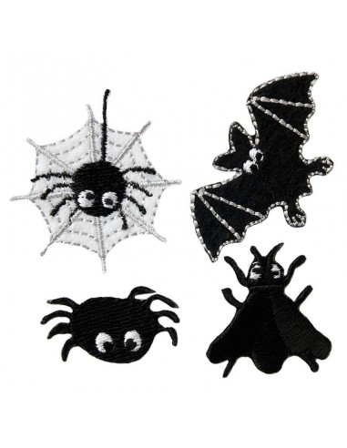 Appliques, Patch, Écusson thermocollant : 4 motifs d'Halloween