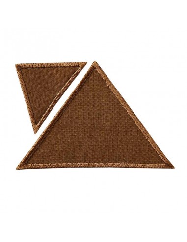 Rapiécer, Patch, Écusson thermocollant : Triangles brun clair