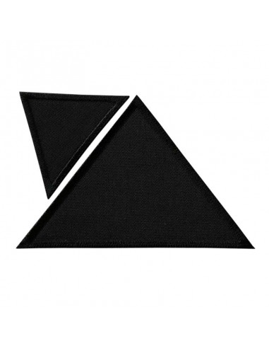 Rapiécer, Patch, Écusson thermocollant : Rustine triangles noirs