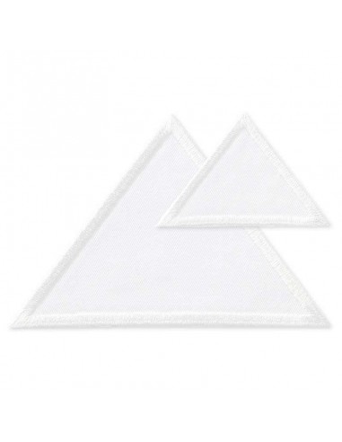 Rapiécer, Patch, Écusson thermocollant : Rustine triangles blancs