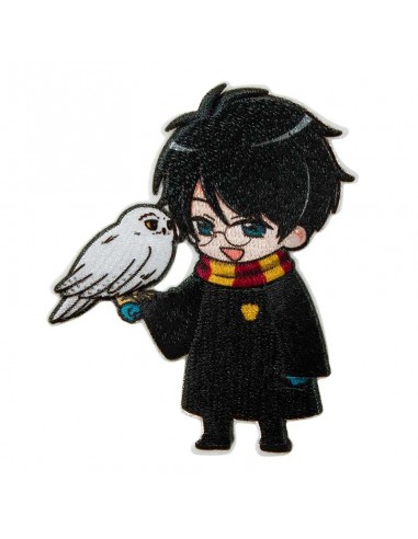 Appliqué, Patch, Iron-on: Harry Potter© met uil Harry Potter