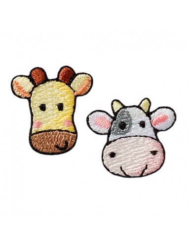 Application,Patch: Girafe et Vache 2 pcs.