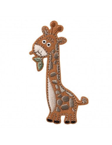 Appliqué, Patch, Iron-on: Giraffe bruin