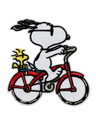 Application, Patch, Repassant : Peanuts© Snoopy vélo