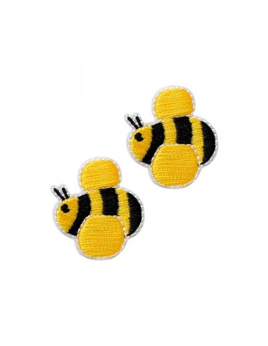 Appliques, Patch, Écusson thermocollant : Abeille 2 pièces