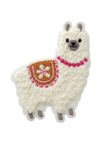 Applicatie, patch, strijken: alpaca pluizig