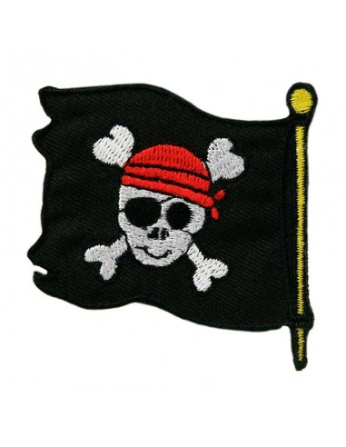 Applikation, Patch, Bügelbild: Piratenflagge