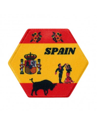 Appliqué, Patch, Iron-on: Honingraat Spanje