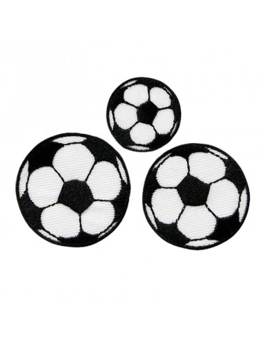 Appliques, Patch, Écusson thermocollant : 3 ballons de foot